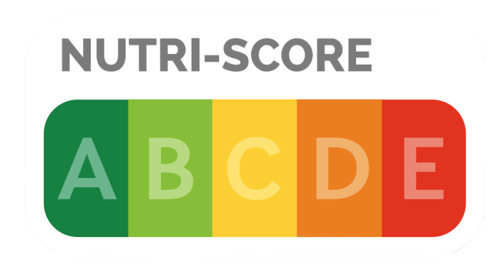 Logo du baromètre neutre du nutriscore sur un produit alimentaire