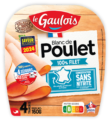 Packaging des blancs de poulet Le Gaulois