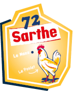 Magnet doré Le Gaulois Sarthe