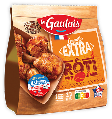 Packaging des grignottes extra rôti Le Gaulois