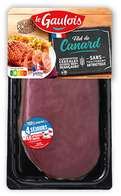 Packaging des filets de canard Le Gaulois