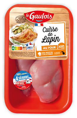 Packaging des cuisses de lapins Le Gaulois