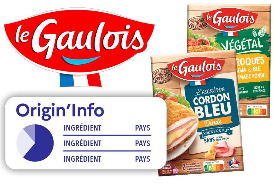 Origin'Info sur les produits transformés Le Gaulois