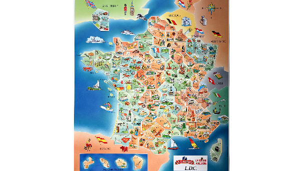 Lancement de la carte "Départ'aimants" de Le Gaulois en 1994, des magnets à collectionner dans les Panés