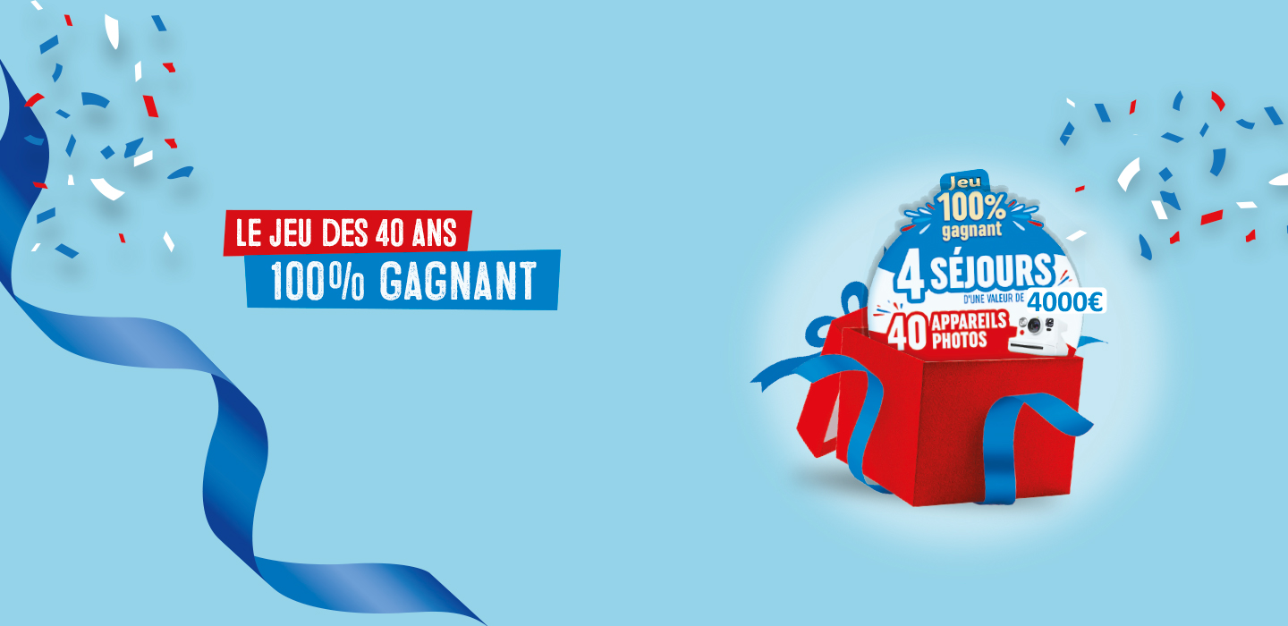 Jeu 100% gagnant pour les 40 ans Le Gaulois en magasin