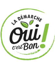 Logo Le Gaulois "Oui c'est bon", démarche respectant un cahier des charges d’élevage spécifique qui vise à améliorer le bien-être animal, à préserver la santé des volailles et l’environnement