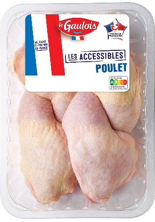 Visuel pack des cuisses de poulet Les Accessibles Le Gaulois