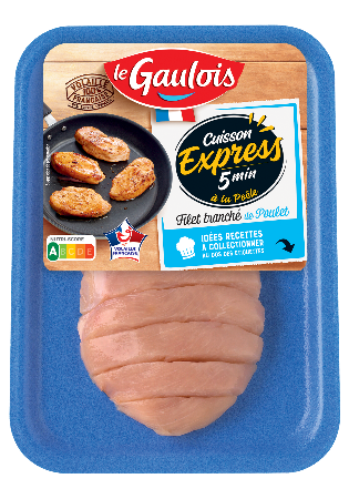 Visuel pack du filet tranché de poulet Cuisson Express Le Gaulois