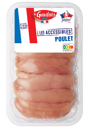 Visuel pack des aiguillettes de poulet Les Accessibles Le Gaulois