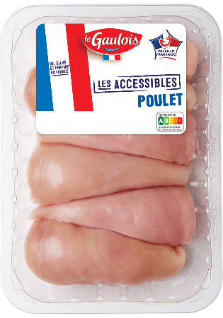 Visuel pack des filets de poulet Les Accessibles Le Gaulois