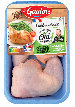 Visuel pack des cuisses de poulet Oui c'est Bon Le Gaulois