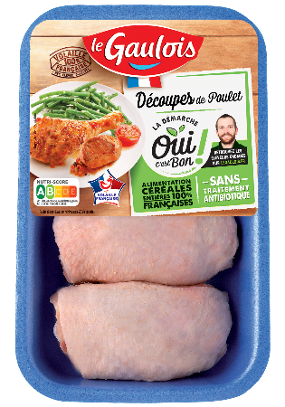 Visuel pack des hauts de cuisse de poulet Oui c'est Bon Le Gaulois