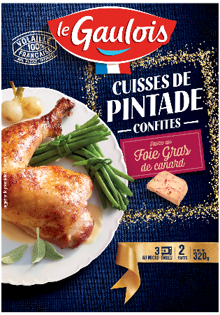 Visuel pack des cuisses de pintade sauce foie gras de canard Le Gaulois