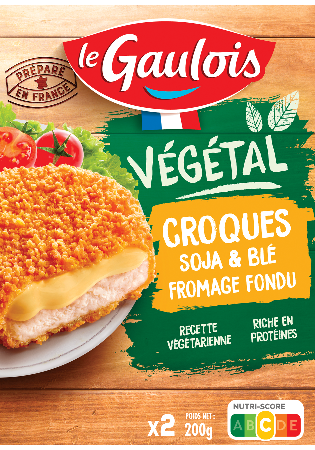 Visuel pack des croques soja & blé au fromage Le Gaulois Végétal