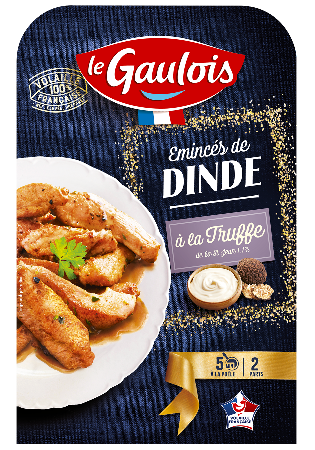 Visuel pack des émincés de dinde à la crème truffée Le Gaulois