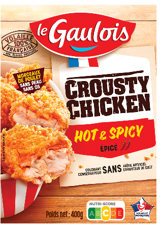 Visuel pack du crousty chicken hot & spicy Le Gaulois