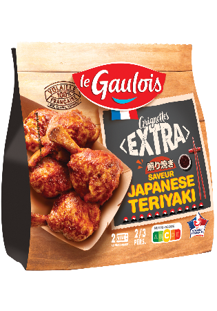 Visuel pack des grignottes extra teriyaki Le Gaulois