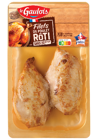 Visuel pack de filets de poulet rôti Le Gaulois