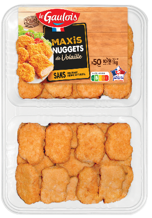 Visuel pack des maxis nuggets de volaille Le Gaulois