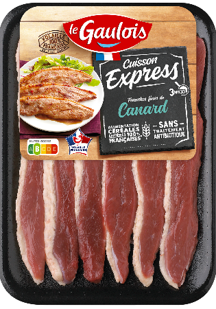 Visuel pack des tranches fines de canard Cuisson Express Le Gaulois