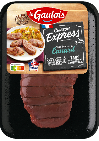 Visuel pack du filet tranché de canard Cuisson Express Le Gaulois