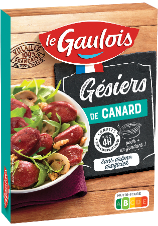 Visuel pack des gésiers de canard confits Le Gaulois