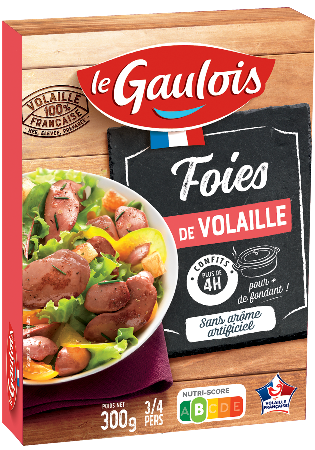 Visuel pack des foies de volaille confits Le Gaulois