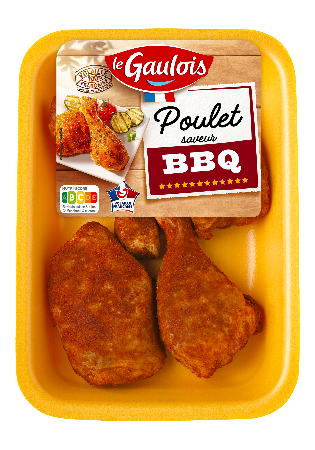 Visuel pack des cuisses de poulet saveur Barbecue Le Gaulois