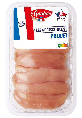 Visuel pack des aiguillettes de poulet Les Accessibles Le Gaulois