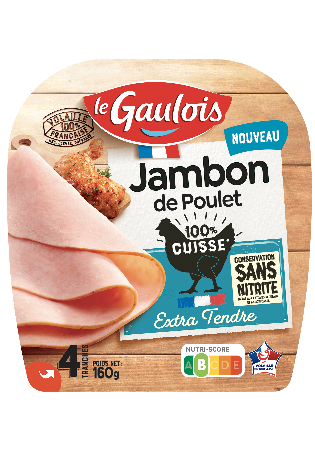 Visuel pack du jambon de poulet 100% cuisse Le Gaulois