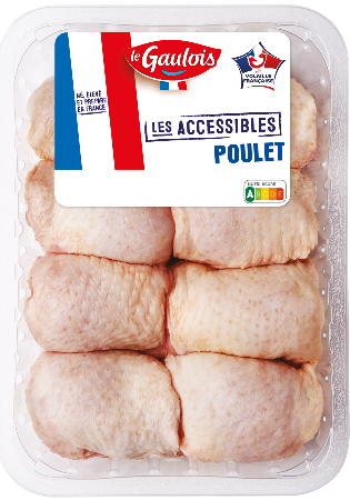 Visuel pack des hauts de cuisses de poulet Les Accessibles Le Gaulois